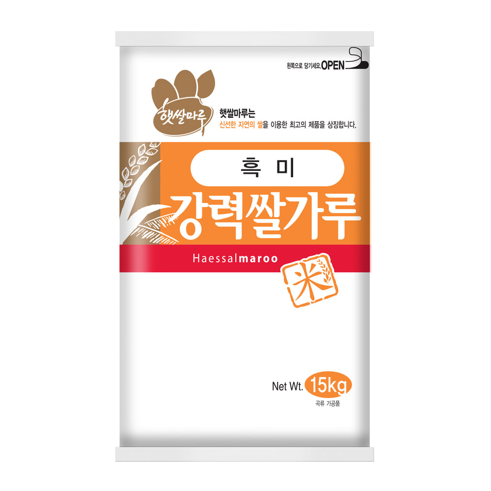 [국산쌀] 흑미강력쌀가루 15kg