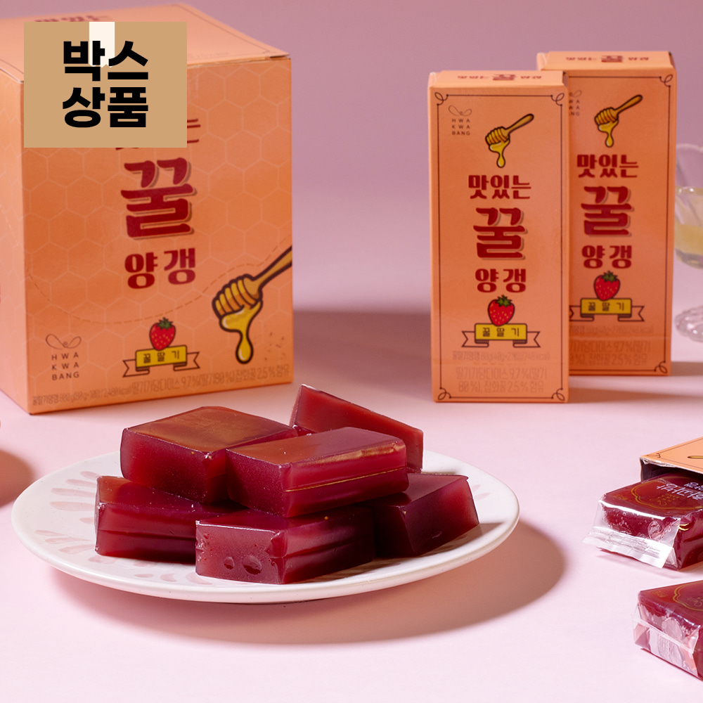 [박스] 맛있는꿀양갱 꿀딸기(80g x 10ea) x 4세트